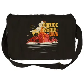 The Outside World is Lava Messenger Bag