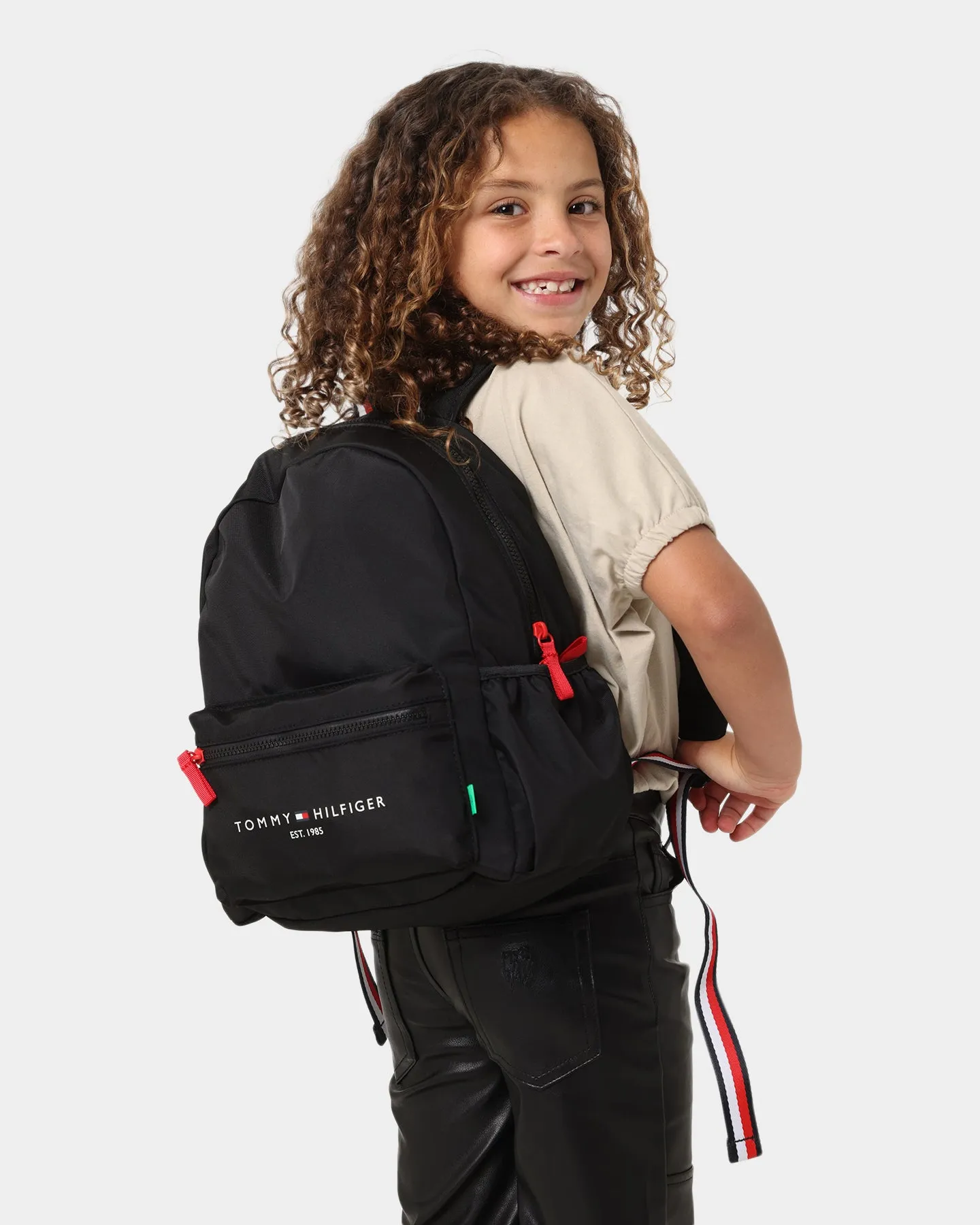 Tommy Hilfiger Kids' TH Establishd Logo Backpack Black