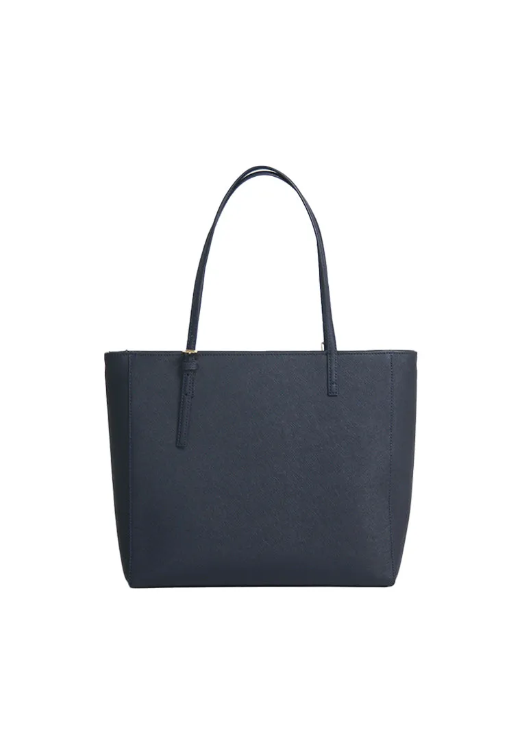 Tory Burch Emerson Large Tote Bag In Tory Navy 150178