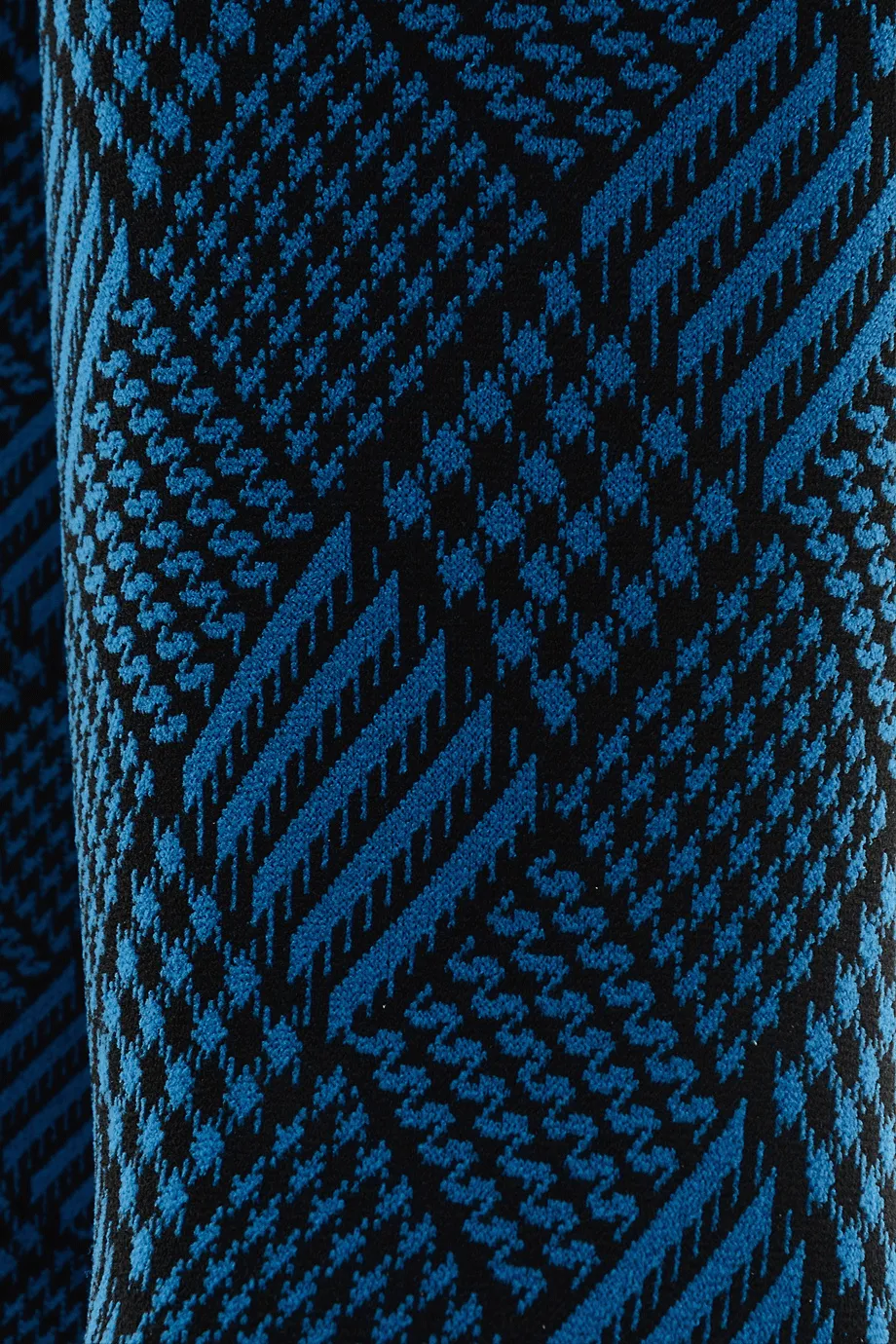 TRASPARENZE BELGIUM Petrol Geometric Knee Highs