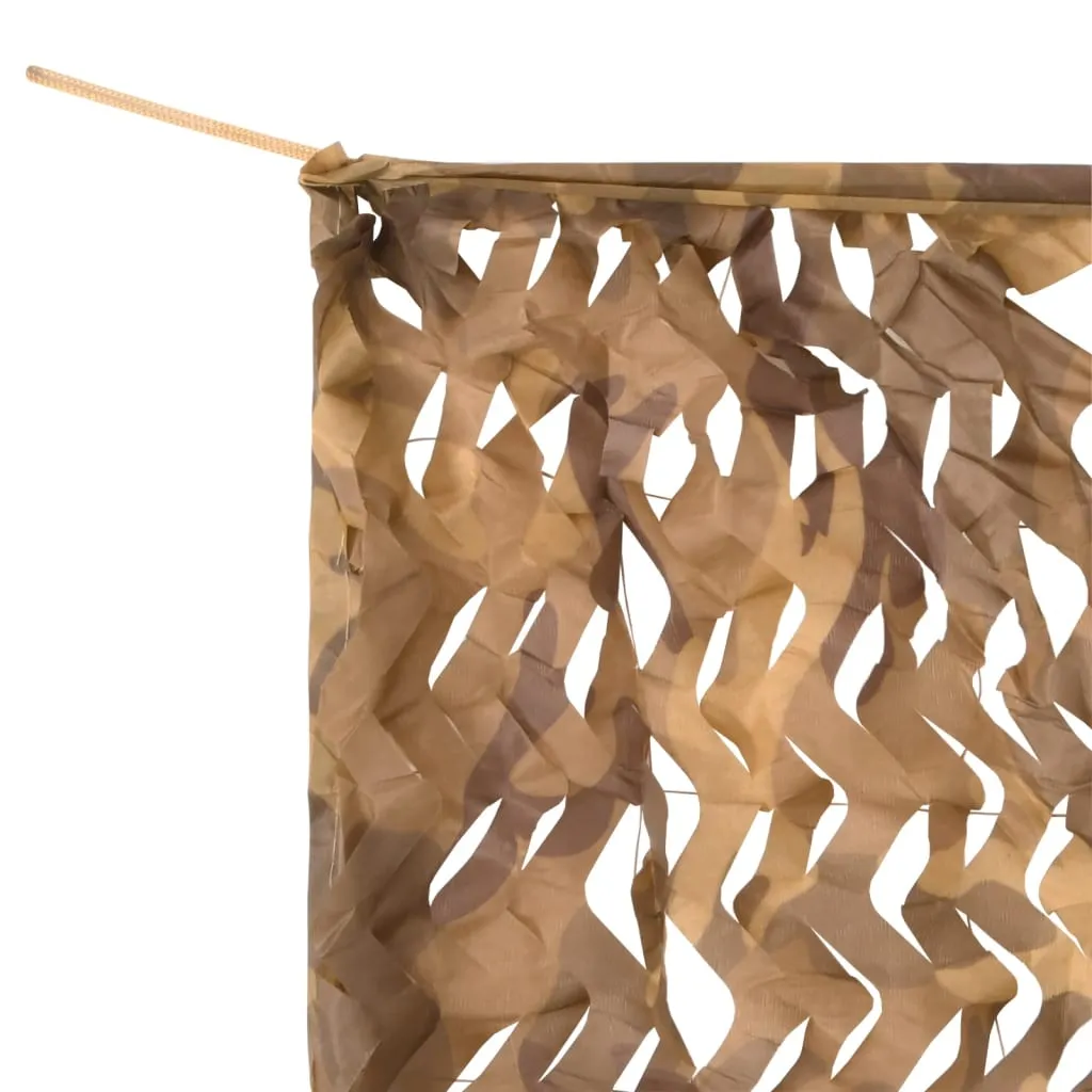 vidaXL Camouflage Net with Storage Bag 521x493 cm Sand