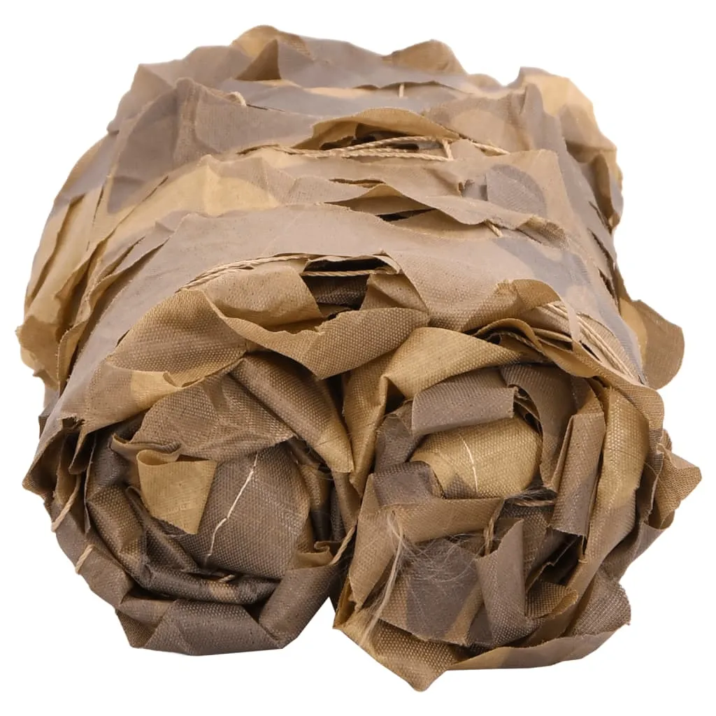 vidaXL Camouflage Net with Storage Bag 521x493 cm Sand