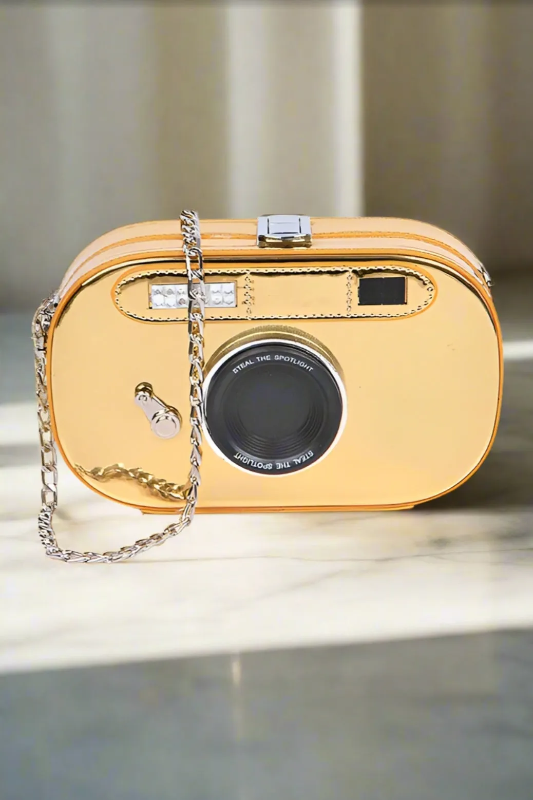 Vintage Camera Iconic Retro Purse Convertible Clutch Crossbody Novelty Bag