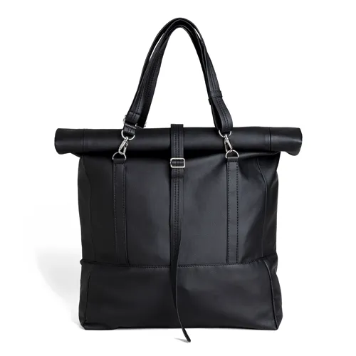 Wanderlust Rolltop Backpack Jet Black by Lee Coren