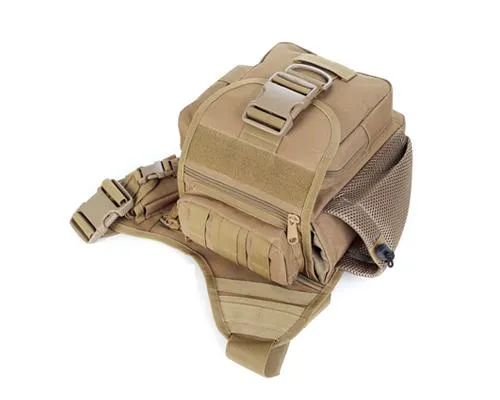 Water-reisitant Nylon DSLR Cross Body Camera Bag - Khaki