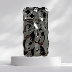 Wavy Chrome 3D Phone Case