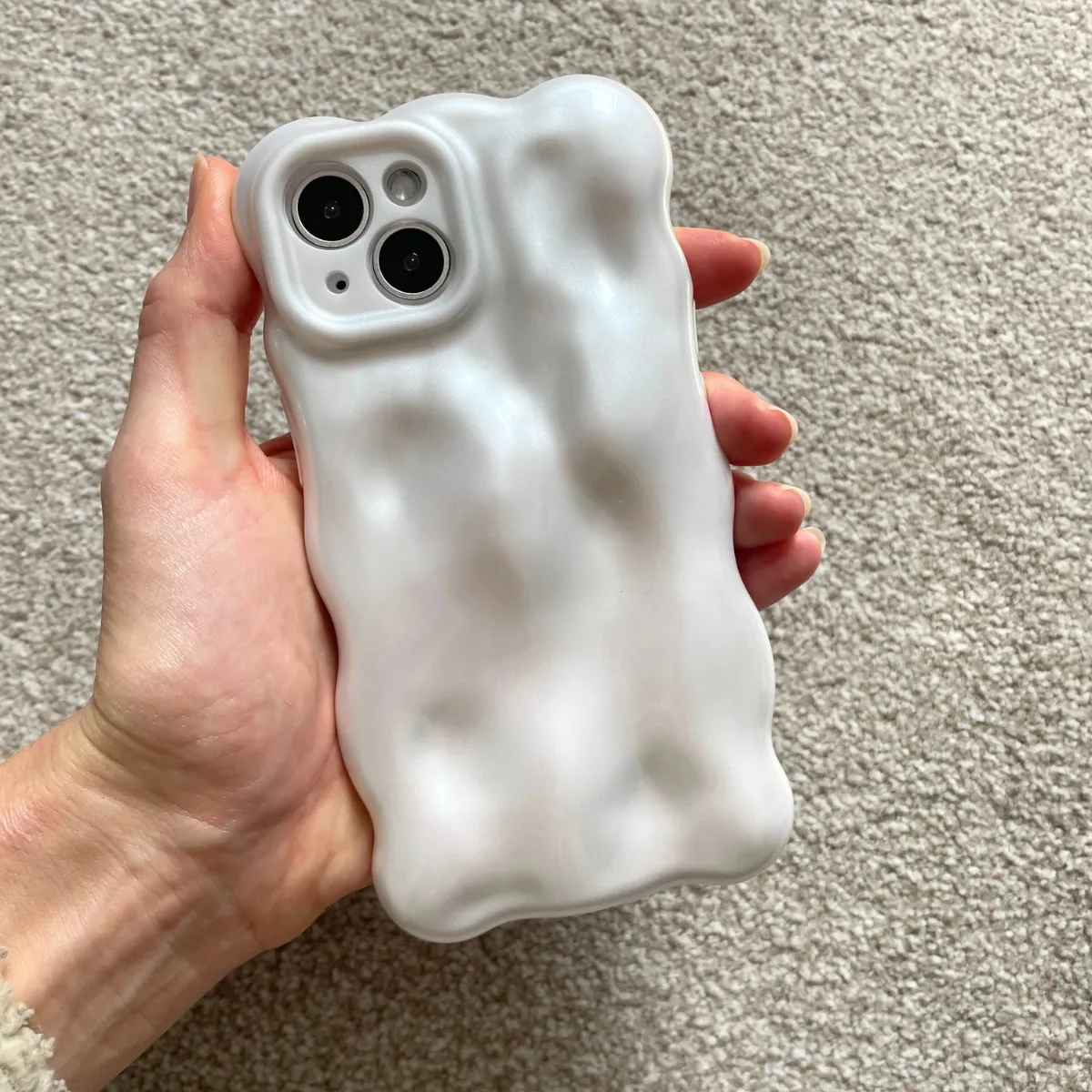 White Pearl 3D Phone Case