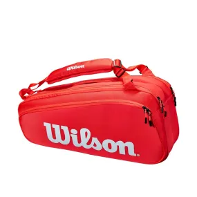 Wilson Super Tour 6 Pack Tennis Bag - Red