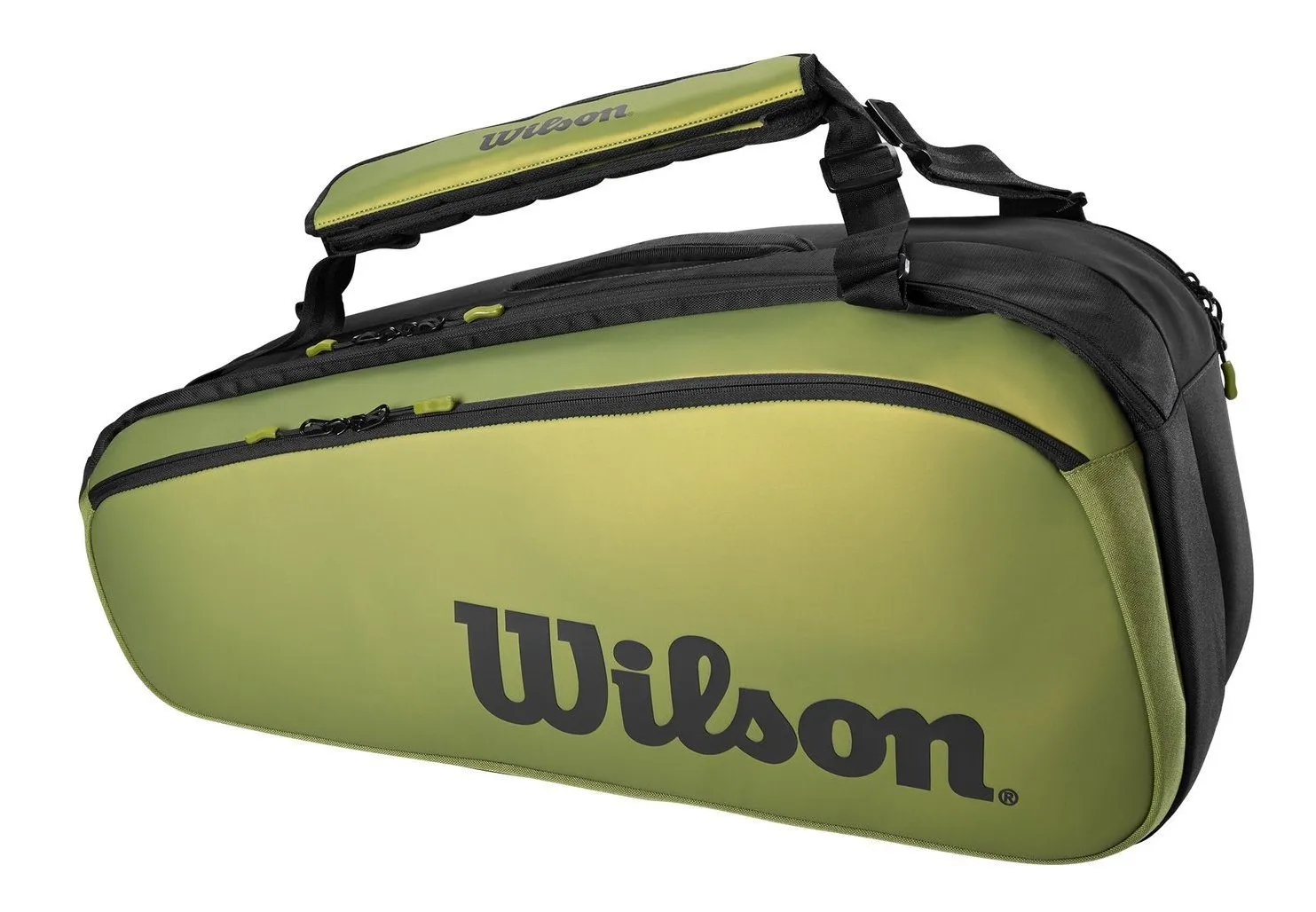 Wilson Super Tour 9-Racquet Bag Green Matte/Black Blade Series