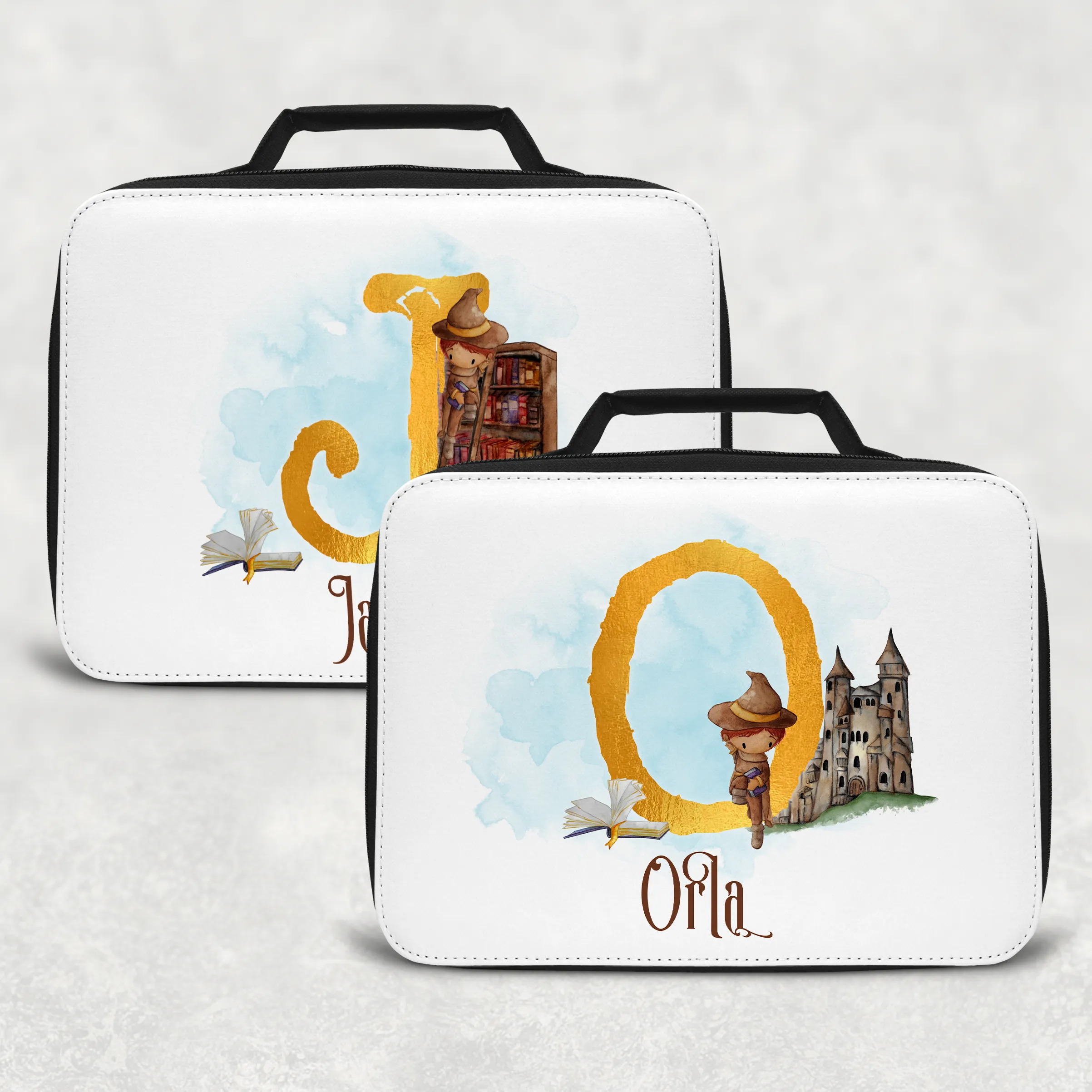 Wizard Alphabet Personalised Insulated Lunch Bag