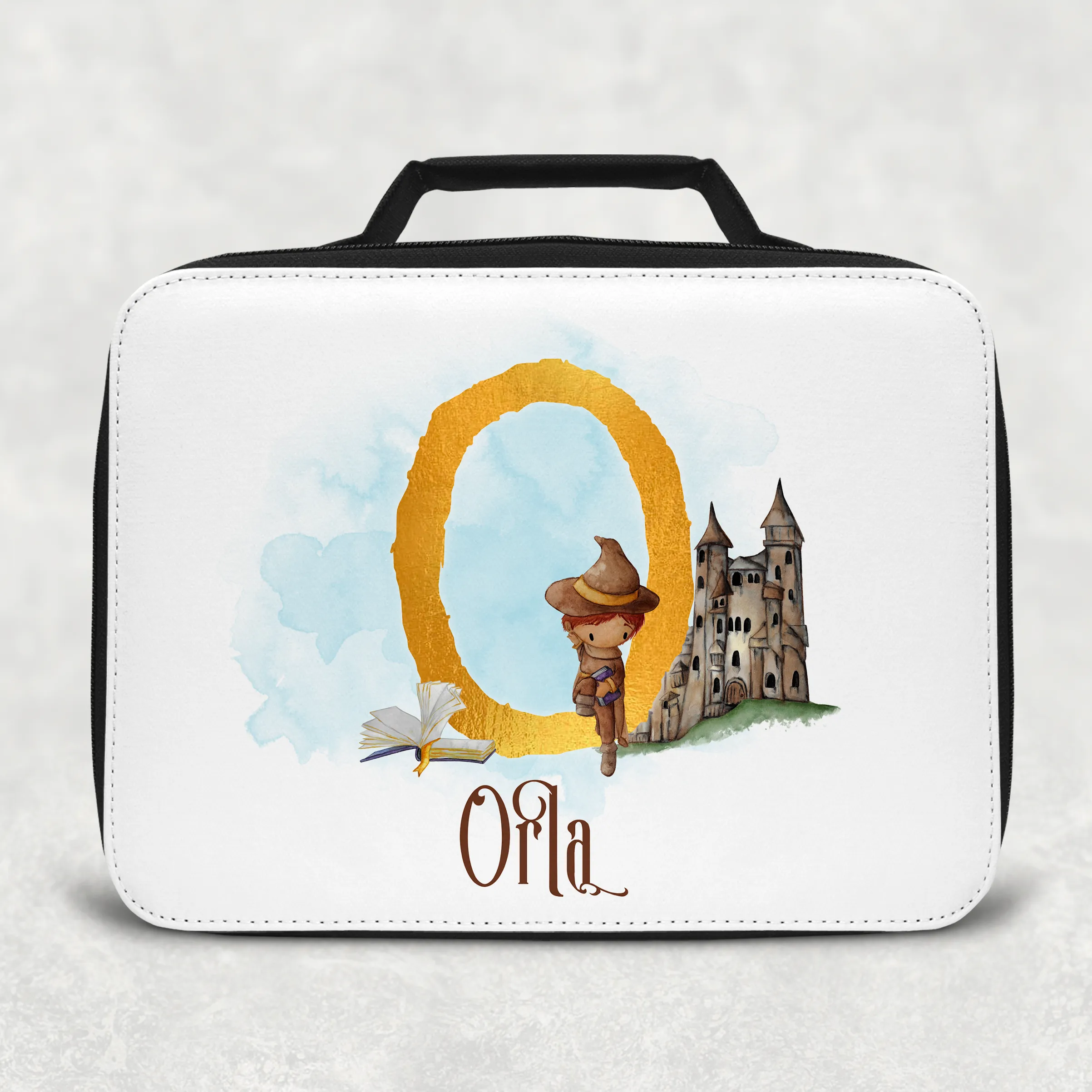 Wizard Alphabet Personalised Insulated Lunch Bag