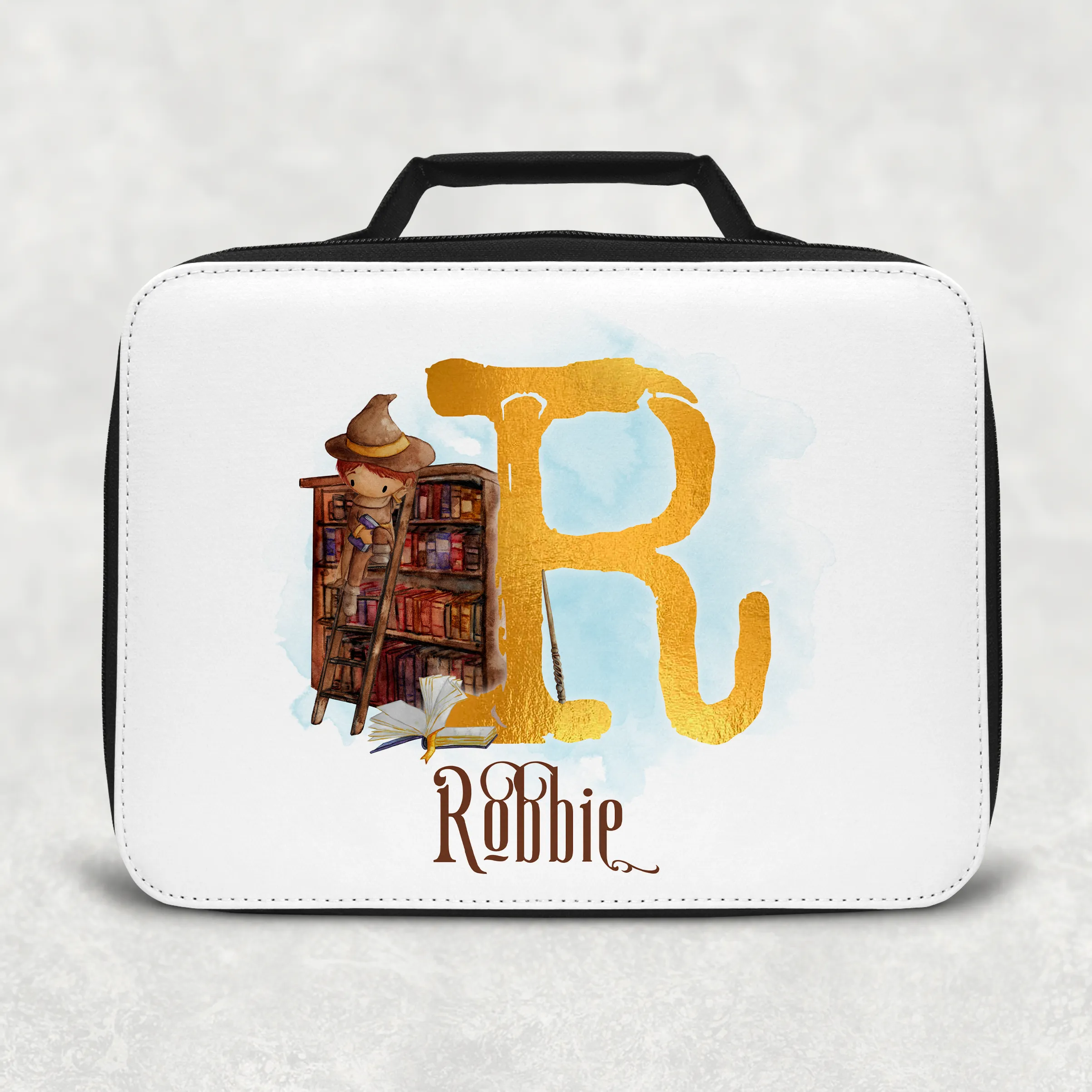 Wizard Alphabet Personalised Insulated Lunch Bag