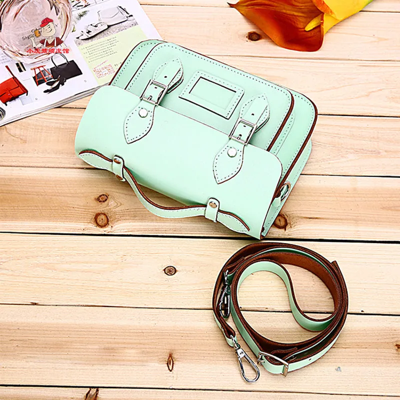 Women Leather Satchel Bags Patterns Leather Pattern Women School Shoulder Bag Leather Craft Pattern