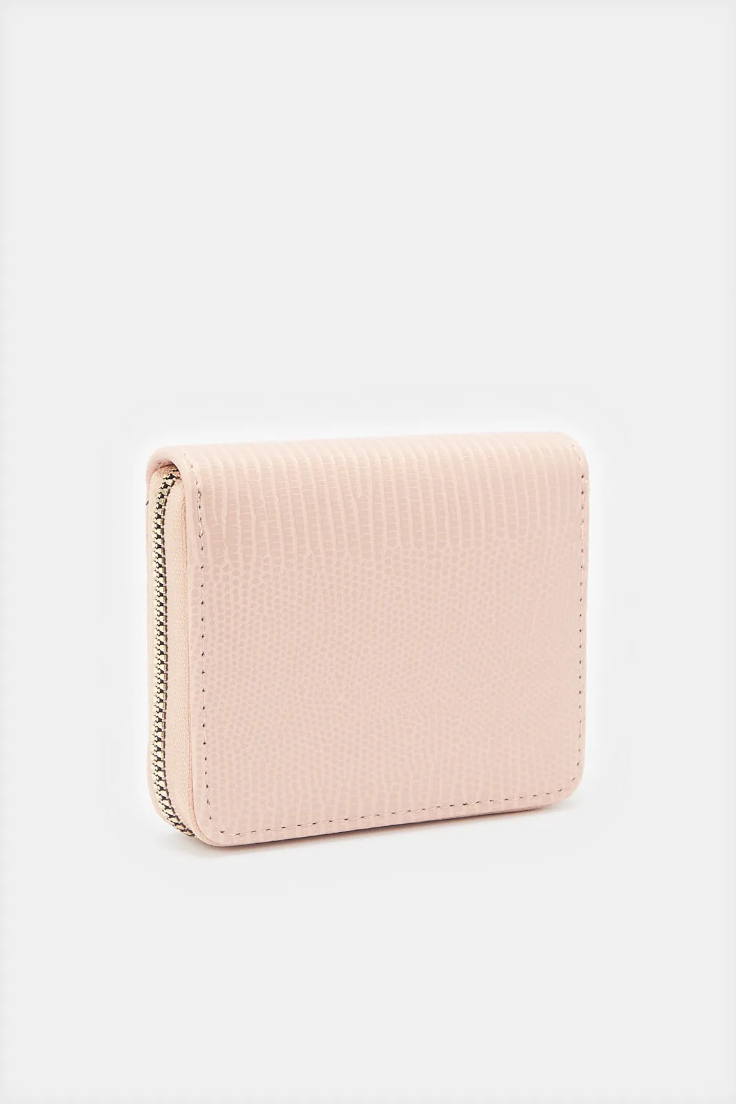 Women Pink Textured Purse