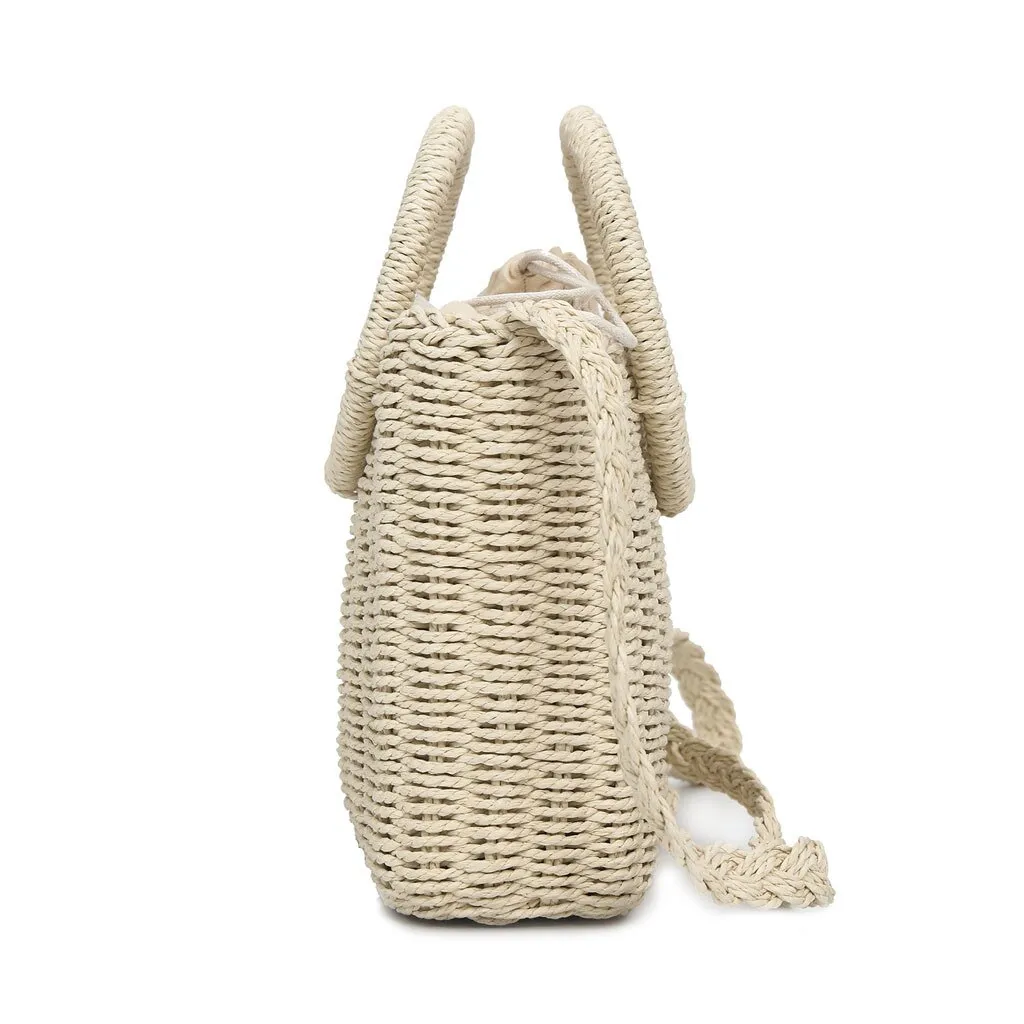 Women Straw Woven Handbag Versatile Crossbody Bags