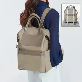 Women's Casual Backpack With Hand-hold Design Lightweight And Waterproof Commuting Travel Computer Bag Large Capacity Handbag