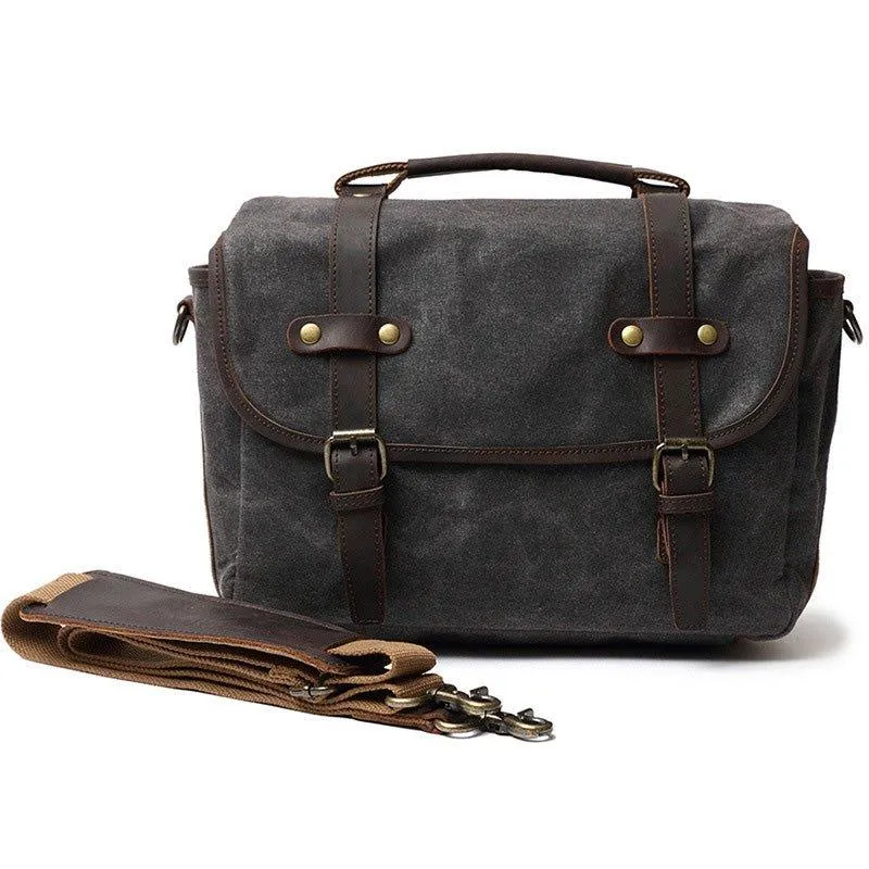 Woosir DSLR Camera Shoulder Bag Waterproof Canvas