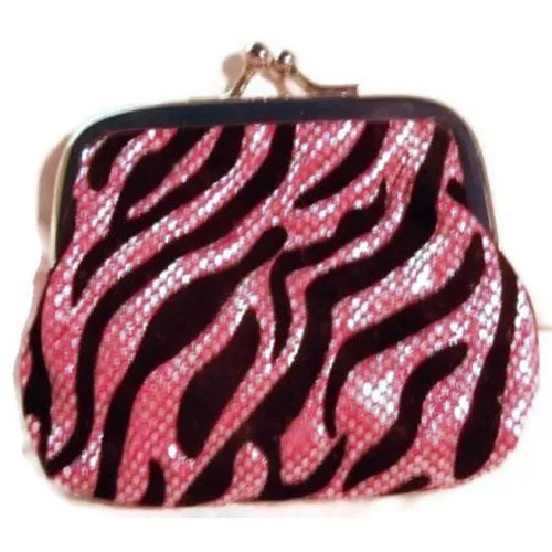 Zebra Sparkle Coin Purse